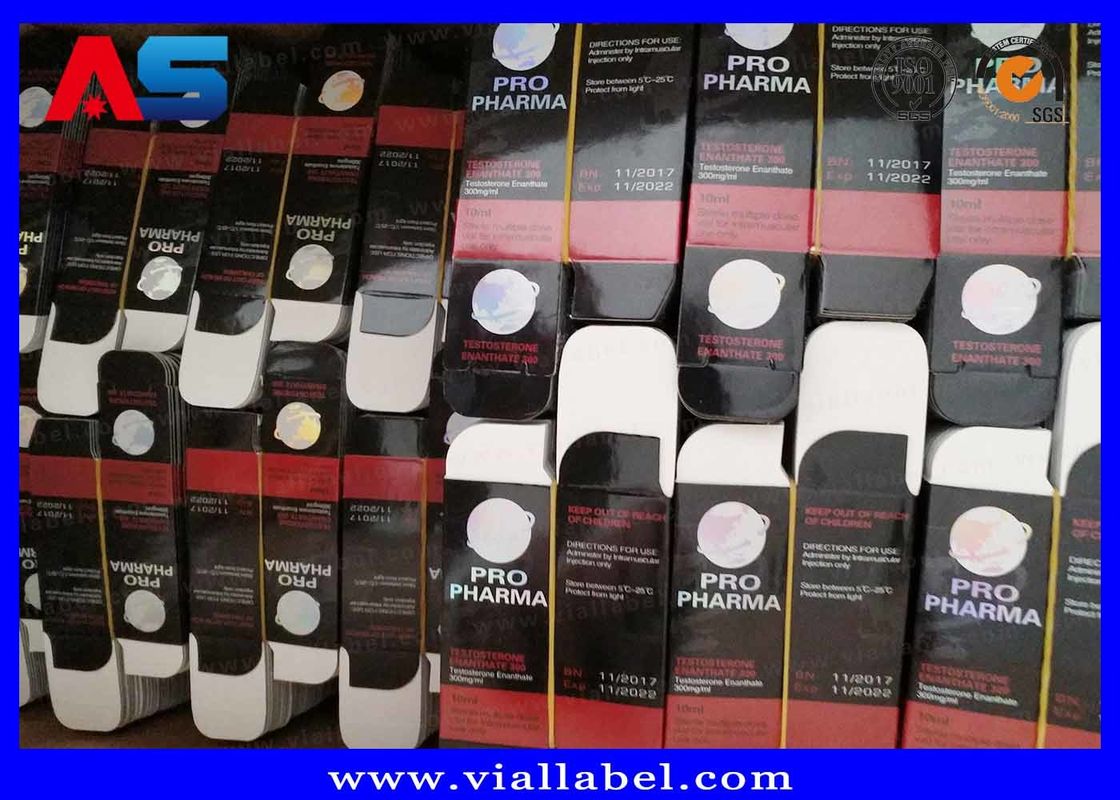 Małe szklane butelki 10 ml fiolka do przechowywania Folia z hologramem do drukowania z etykietą, Boldenone Undecenoate