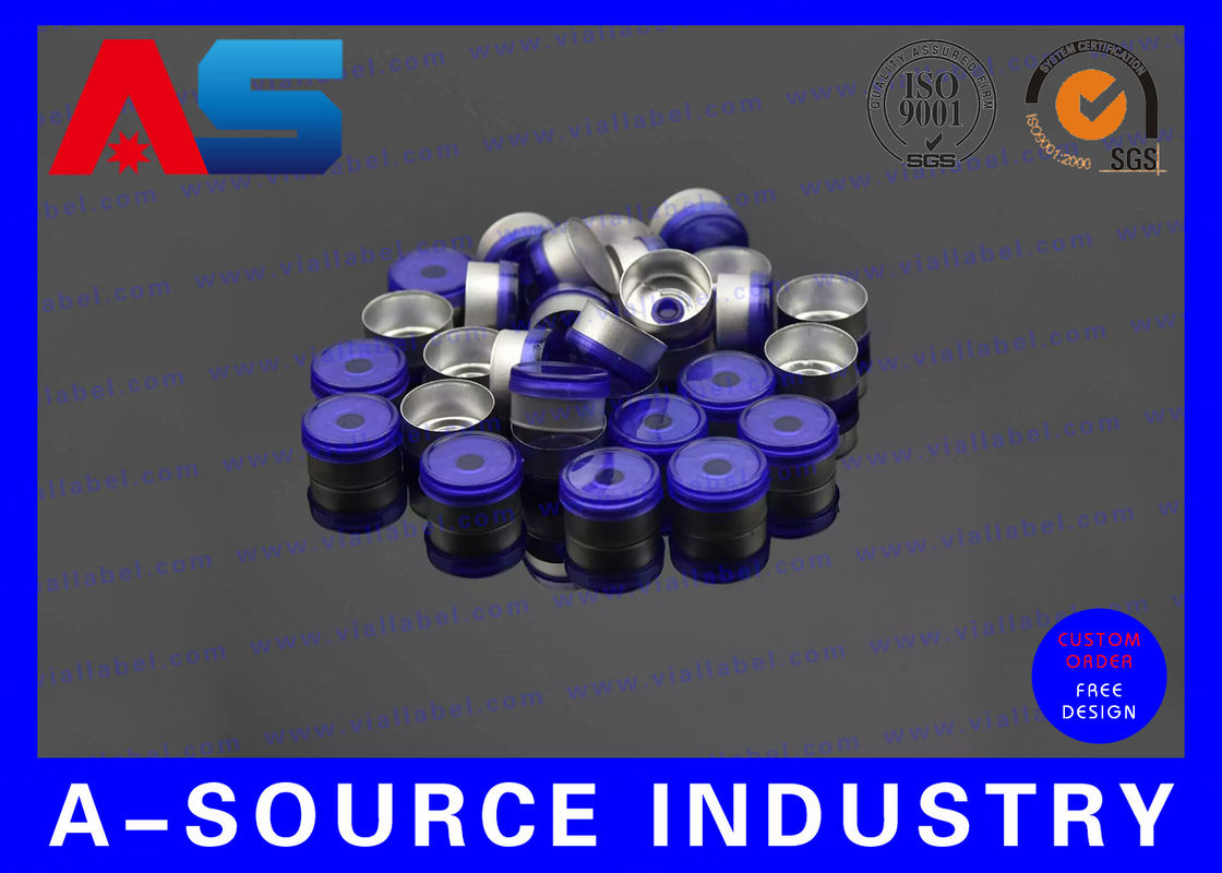 Szklana fiolka Aluminiowa czapka z gumkową zatyczką Do 10 ml / 2 ml butelki galwaniczne czarne