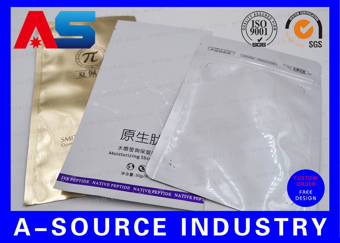 Opakowanie tabletek Ziplock Aluminium Foil Bags Glossy Laminated Aluminium Foil Bag Customized Size