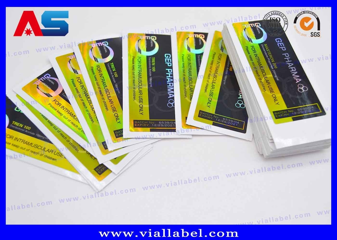 Etykiety na fiolki drukowanie szkło 10ml etykiety na fiolki, etykiety holograficzne na butelki