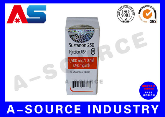 Niestandardowa ISO 9001 Pharma 10 ml fiolki pudełka do przechowywania, regularne drukowanie fiolki z peptydami