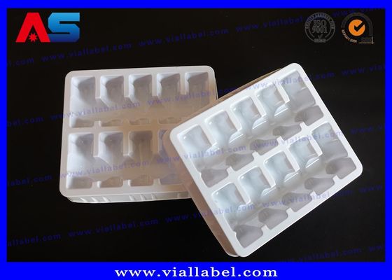 10 Fiolki 2 ml Biały PET Plastic Blister Opakowanie lek w opakowaniach blisterowych / tacy blisterowej